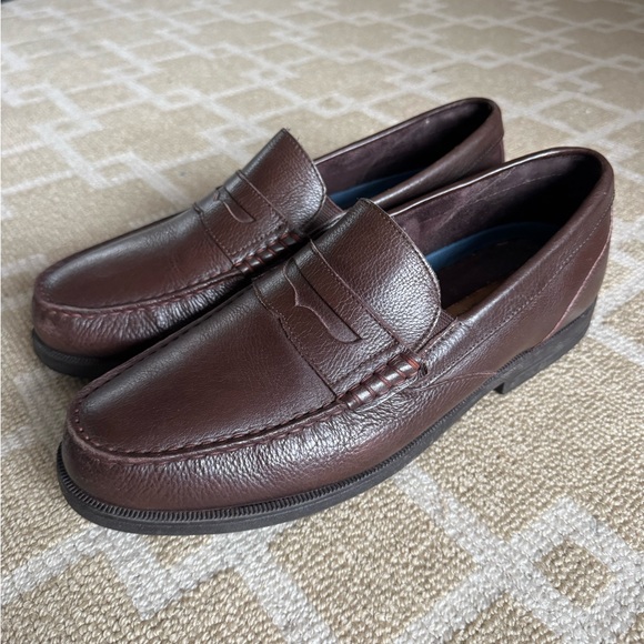 Rockport Leather Penny Loafers Brown Comfort Dress Shoes Size 10.5 - Picture 5 of 15